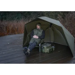 Korum Parapluies * Abri Progress - Graphite Brolly Shelter 50”