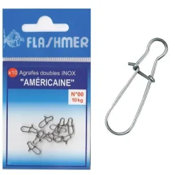 Flashmer Montage Ligne * Agrafe Americaine - Par 10
