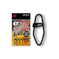 Xesta Montage Ligne|Montage Silure * Agrafe Hard Lock Snap Black - Pack