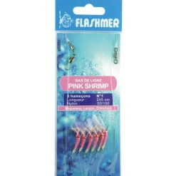 Flashmer Lignes Montées * Bas De Ligne Pink Shrimp