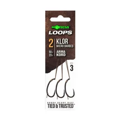 Korda Montages Carpe * Bas De Ligne Monté Klor Ready Tied Loop Rigs