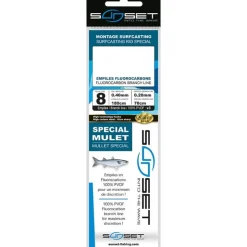 Sunset Tresses - Fils - Bdl Mer * Bas De Ligne Surfcasting Rs Competition Special Mulet - Fluoro