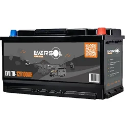 Eversol Batteries & Chargeurs * Batterie Lithium 12.8V 1Ah + Bluetooth + Préchauffage