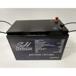 SH Lithium Batteries & Chargeurs * Batterie Lithium Lifeop4 Format Caisse Bluetooth 12V150amp + Chargeur