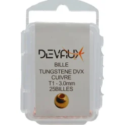 Devaux Fly Tying * Bille Tungstene Slot Dvx - Cuivre