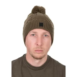 Fox Bonnets, Tours De Cou & Gants^Bonnet Knitted Bobble - Kaki