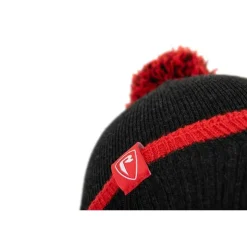 Fox Rage Bonnets, Tours De Cou & Gants * Bonnet Homme Voyager Dark Grey Bobble Hat - Noir