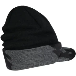 Guru Bonnets, Tours De Cou & Gants * Bonnet Homme Black Peak Beanie - Noir