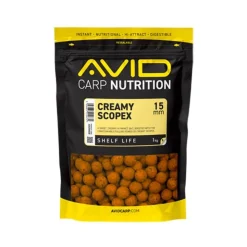 Avid Carp Appâts Carpe * Bouillette Creamy Scopex Boilies