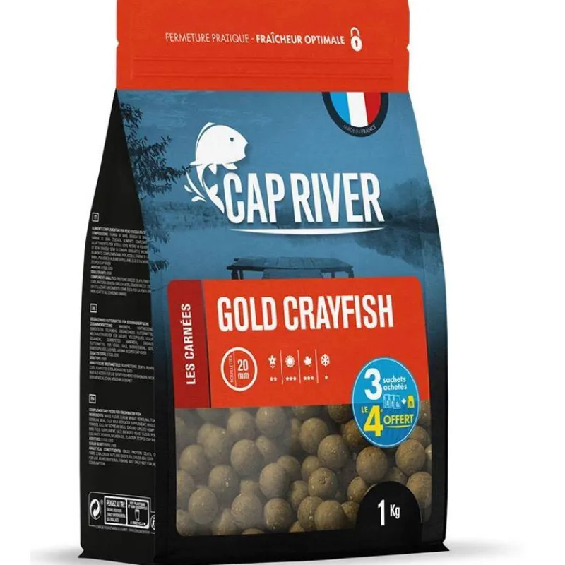 Cap River Appâts Carpe^Bouillette Gold Crayfish
