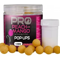 Starbaits Appâts Carpe * Bouillette Flottante Probiotic Peach & Mango Pop Up