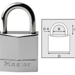 Master Lock Remorques Bateau, Treuils & Antivols * Cadenas Laiton Chrome
