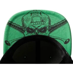 MadCat Casquettes, Visières & Chapeaux * Casquette Skull Flatbill Cap - Noir/Vert