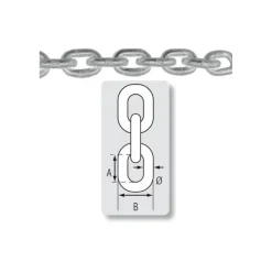 Plastimo Ancres * Chaine Acier Galvanisée Calibree Grade 40
