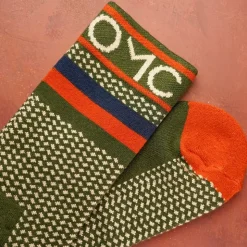 One More Cast Sous-Vêtements & Chaussettes * Chaussettes Homme Spotted Eel Bamboo - Kaki