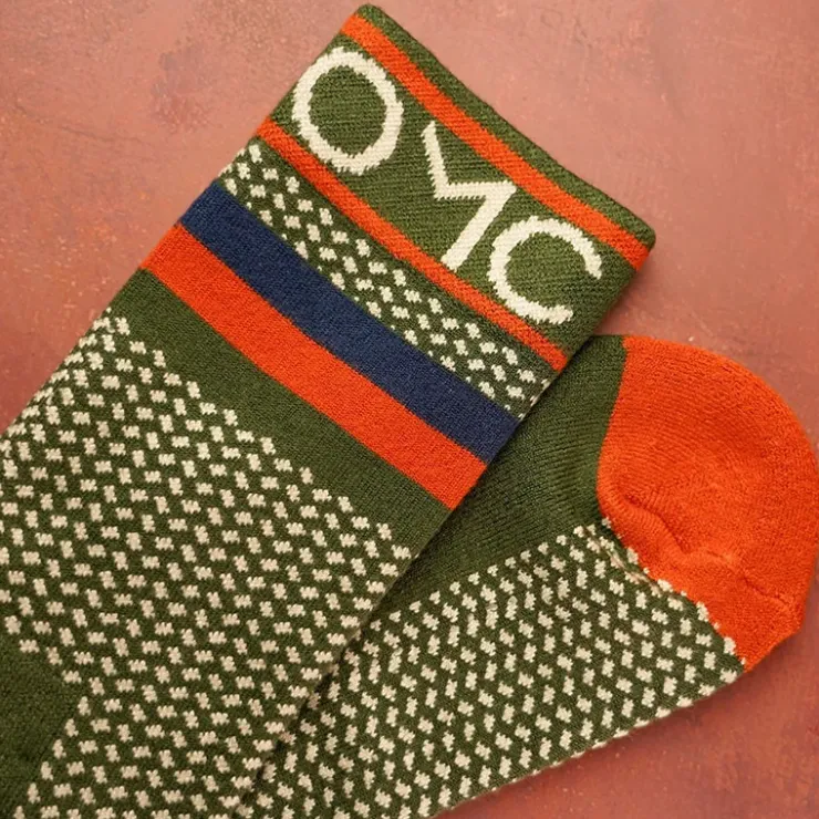 One More Cast Sous-Vêtements & Chaussettes * Chaussettes Homme Spotted Eel Bamboo - Kaki