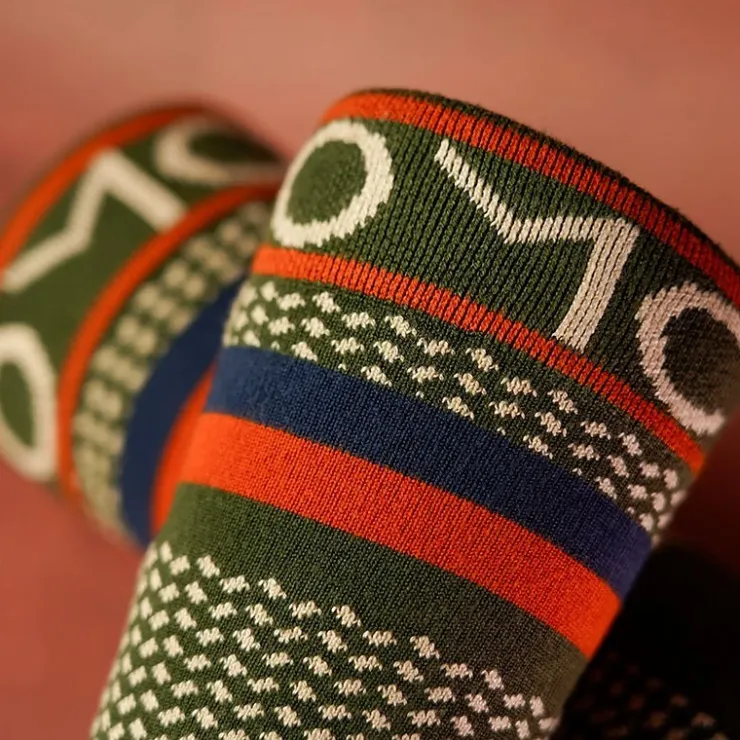One More Cast Sous-Vêtements & Chaussettes * Chaussettes Homme Spotted Eel Bamboo - Kaki