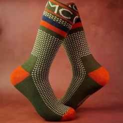 One More Cast Sous-Vêtements & Chaussettes * Chaussettes Homme Spotted Eel Bamboo - Kaki