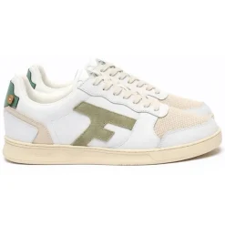 Sensas Bottes & Chaussures * Chaussures Homme Faguo Hazel - Blanc/Kaki Clair