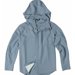 Orvis T-Shirts, Polos & Chemises * Chemise Manches Longues Homme Pro Sun Stretch Hoodie - Bleu