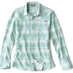 Orvis T-Shirts, Polos & Chemises * Chemise Manches Longues Homme Pro Stretch Shirt Marineplaid - Bleu