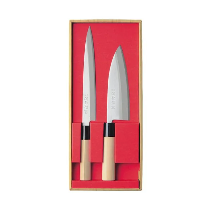 Sekiryu Outillage * Coffret De Couteaux Sashimi Et Deba