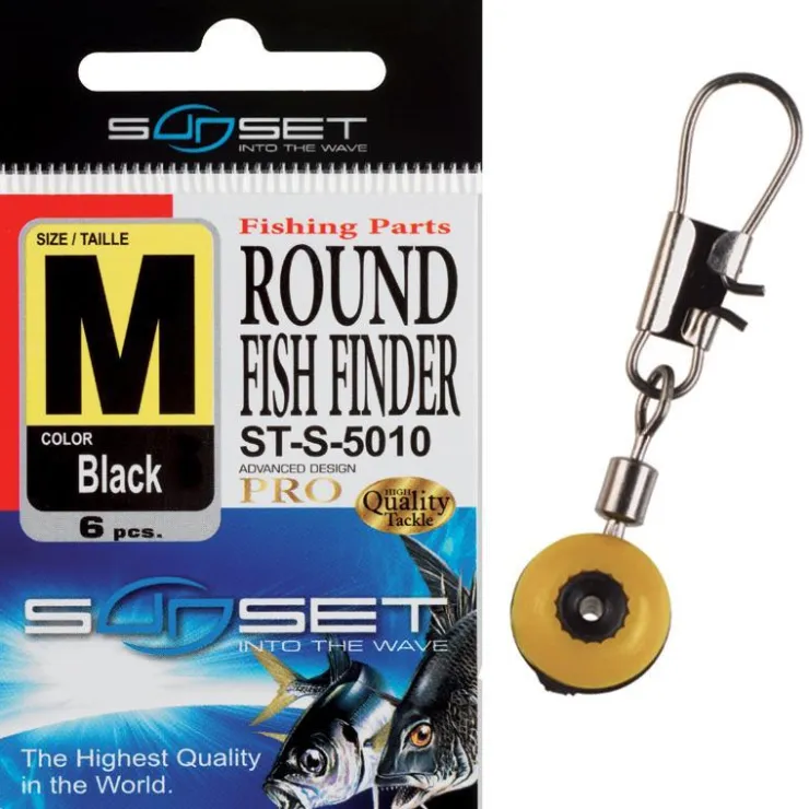 Sunset Montage Ligne * Coulisseau Round Fish Finder St-S-5010 - Par 6