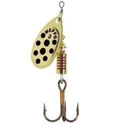 Mepps Leurres Carnassiers|Leurres Truite * Cuiller Tournante Aglia Or Points Rouges