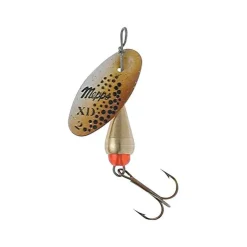 Mepps Leurres Truite * Cuiller Tournante Xd Tri Fluo Or/Brown