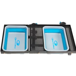 Garbolino Stations - Paniers Sièges * Desserte Pour 2 Bacs Compactables Sans Pied Avec Inserts Pour Supports Kits/Tente