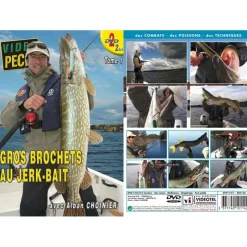 Vidéotel Cadeaux & Décoration|Cadeaux & Décoration * Dvd - Gros Brochets Au Jerk-Bait (2 Dvd) Avec Alban Choinier - Peche Des Carnassiers - Video Peche