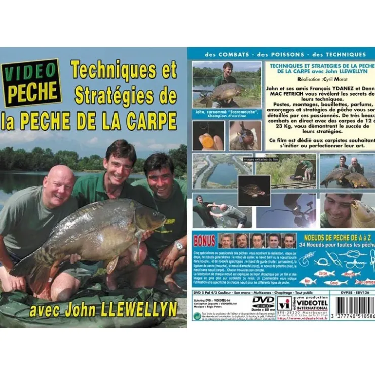 Vidéotel Cadeaux & Décoration|Cadeaux & Décoration * Dvd - Tech. & Strat. De La Peche De La Carpe Avec John Llewellyn