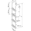 Plastimo Sécurité & Secours^Echelle Inox Pliante Crosses A 180°