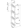 Plastimo Sécurité & Secours * Echelle Inox Pliante Crosses A 9°