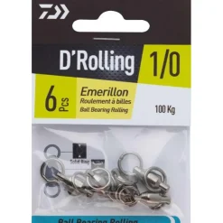 Daiwa Montage Ligne * Emerillon Roulement A Billes - Par 6