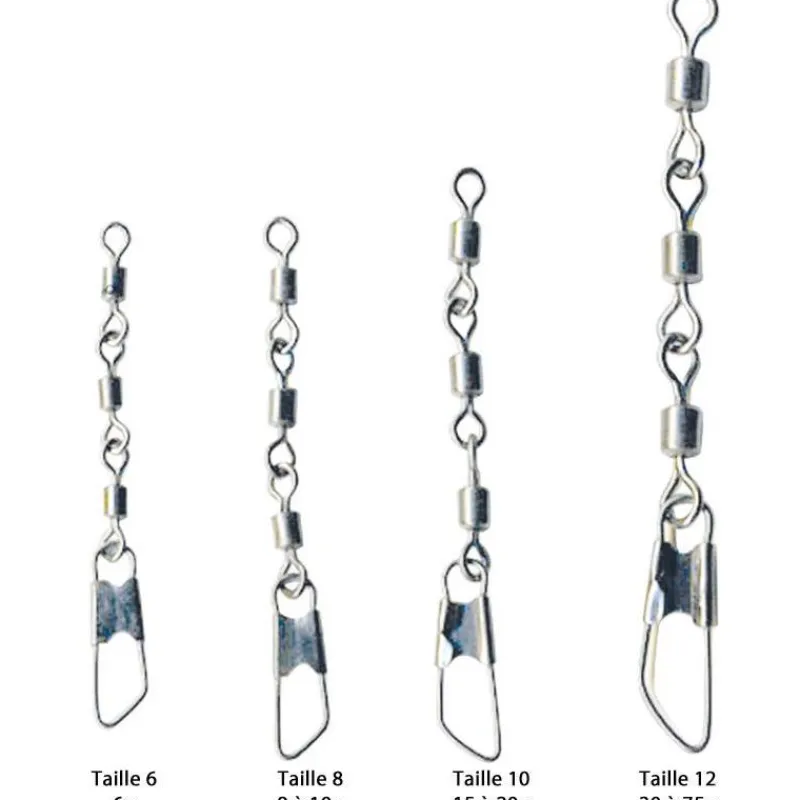 Technipêche Petit Matériel^Emerillon Truite A Bombette Avec Agrafe - Par 5