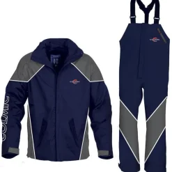 Colmic Vestes De Pêche * Ensemble Veste Et Salopette Homme Suite Hq Rain Official Team - Bleu