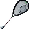 Pafex Epuisettes - Raquettes * Epuisette Mouche Flynet Manche Carbone Rouge - Filet Fin Tete De 5Cm
