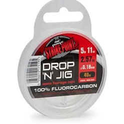 Fox Rage Fils - Tresses - Bdl Carnassier^Fluoroarbone Strike Point Drop N Jig Fluorocarbon Line - 40M