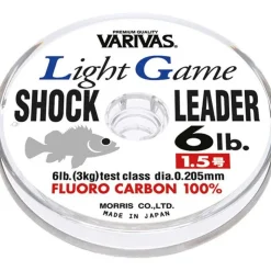Varivas Fils Truite * Fluorocarbone Mer Light Game Shock Leader Mebaru - 30M
