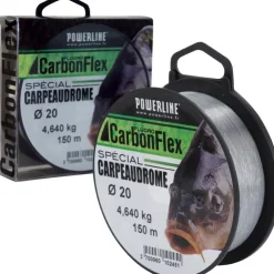 Powerline Fils - Tresses Coup & Anglaise * Fluorocarbone Carbonflex Fluoro Carpeaudrome - 150M
