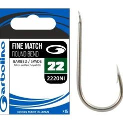 Garbolino Montage Ligne * Hamecon Fine Match Round Bend 2220Ni
