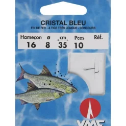 VMC Montage Ligne^Hamecon Monte Coup Cristal Bleu - Par 10