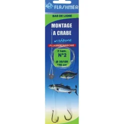 Flashmer Hameçons * Hamecon Monte A Crabe