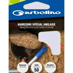 Garbolino Montage Ligne * Hamecon Monte Special Anglaise - Par 10