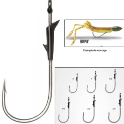 VMC Petit Matériel * Hamecon Simple Mystic Predator Flippin 7345 Fl - Pack