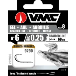 VMC Anguilles^Hameçon Monté Eel Braid