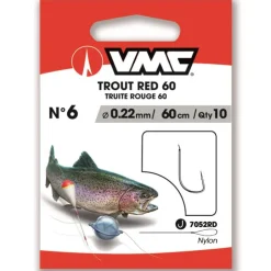 VMC Petit Matériel * Hameçon Monté Trout Red 60