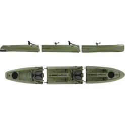 Point 65°N Canoës & Kayaks De Pêche * Kayak Mojito Angler Duo Sit-On-Top Modulable - Vert