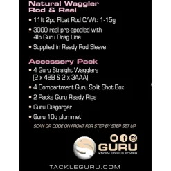 Guru Ensembles Coup & Anglaise^Kit De Pêche Float Rod & Reel Combo